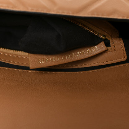 Fendi Nappa FF 1974 Embossed Baguette Miele Scuro 7 of 10