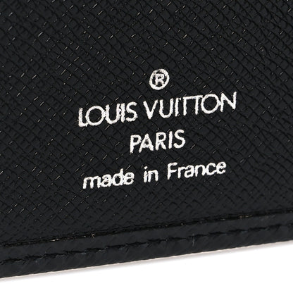 Louis Vuitton Taiga Brazza Wallet Black 6 of 7