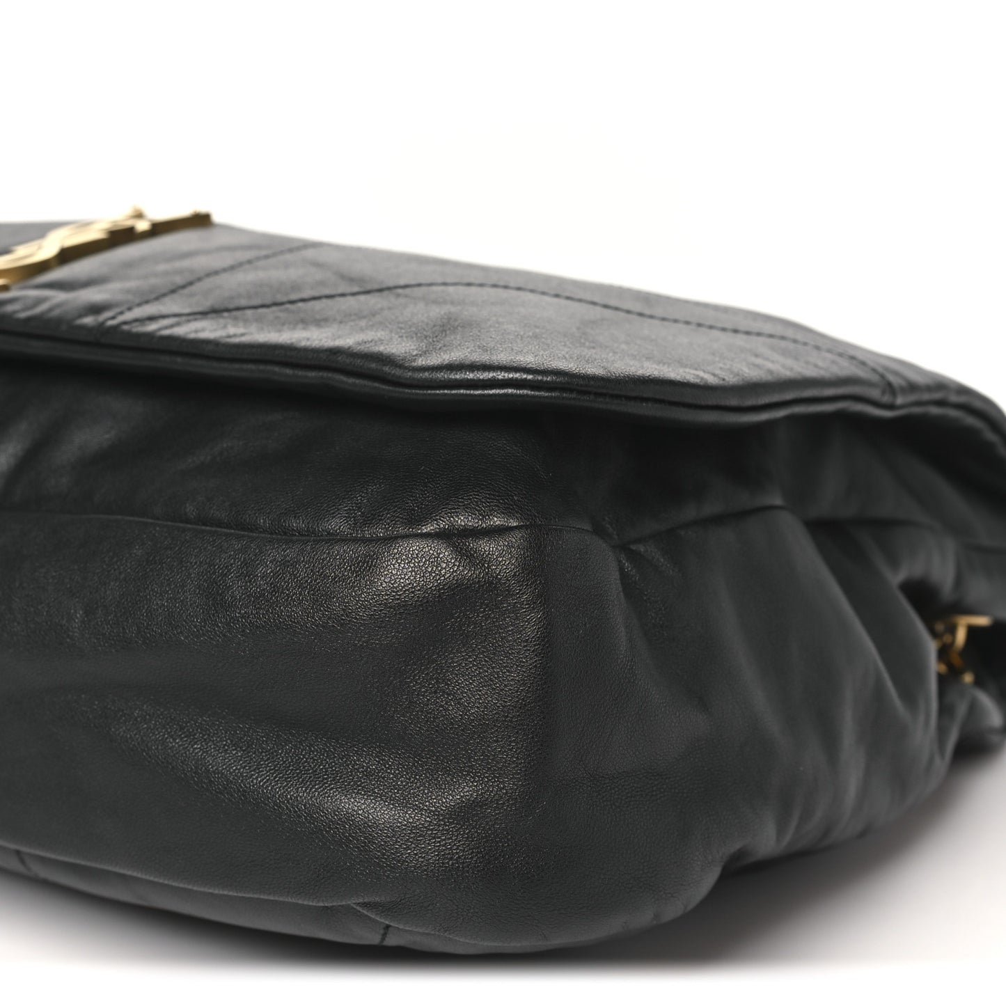 Lambskin Matelasse Monogram Large Jamie 4.3 Black