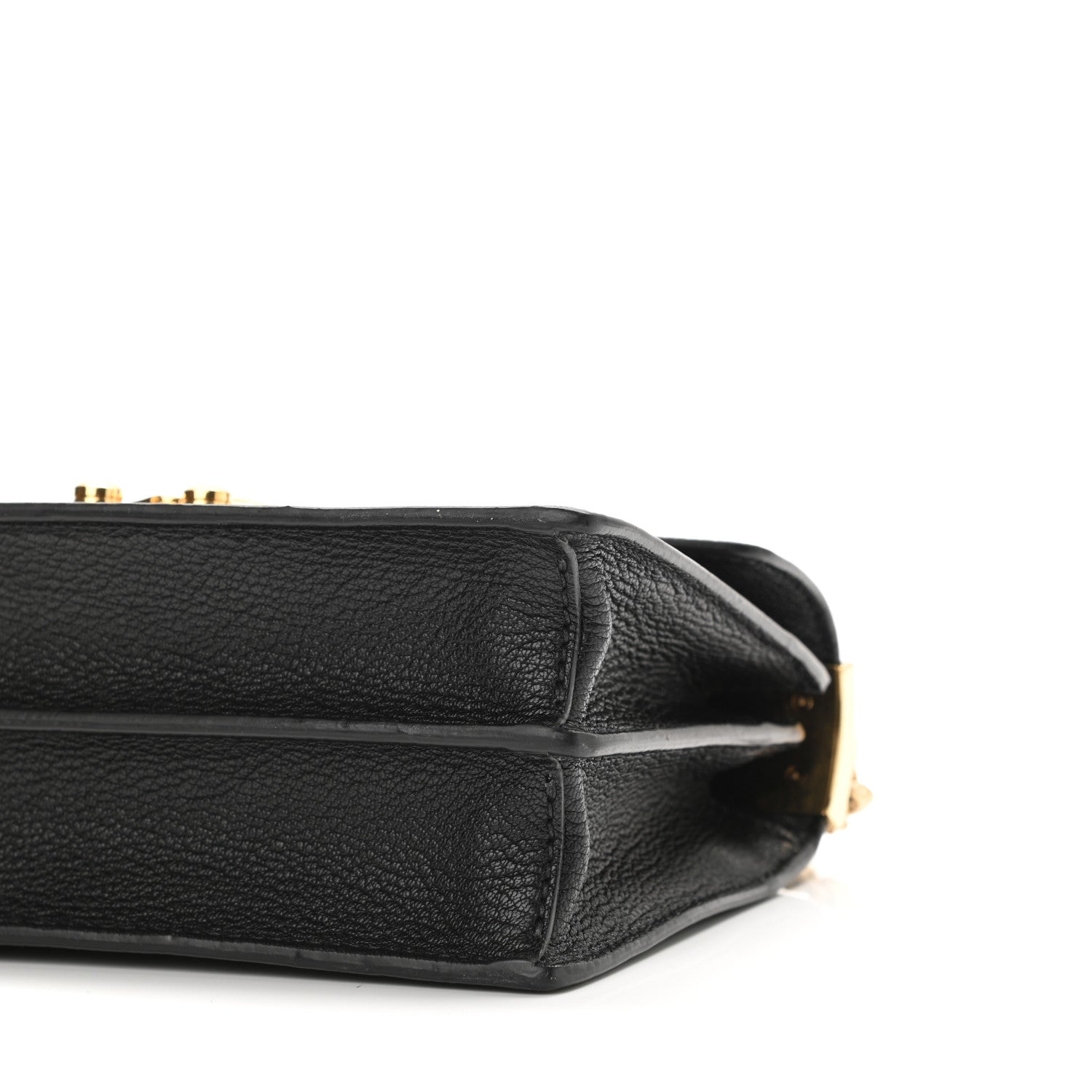 Miu Miu Jacquard Madras Confidential Logo Shoulder Bag Black 9 of 9