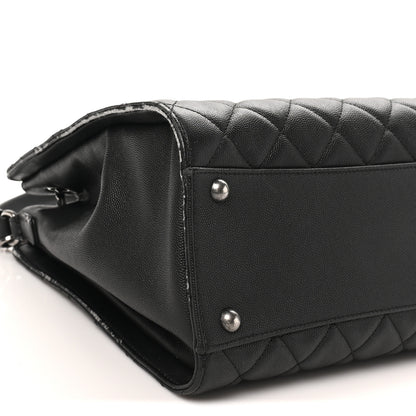 Chanel Caviar Quilted Medium CC Bucket Bag Black 8 of 11