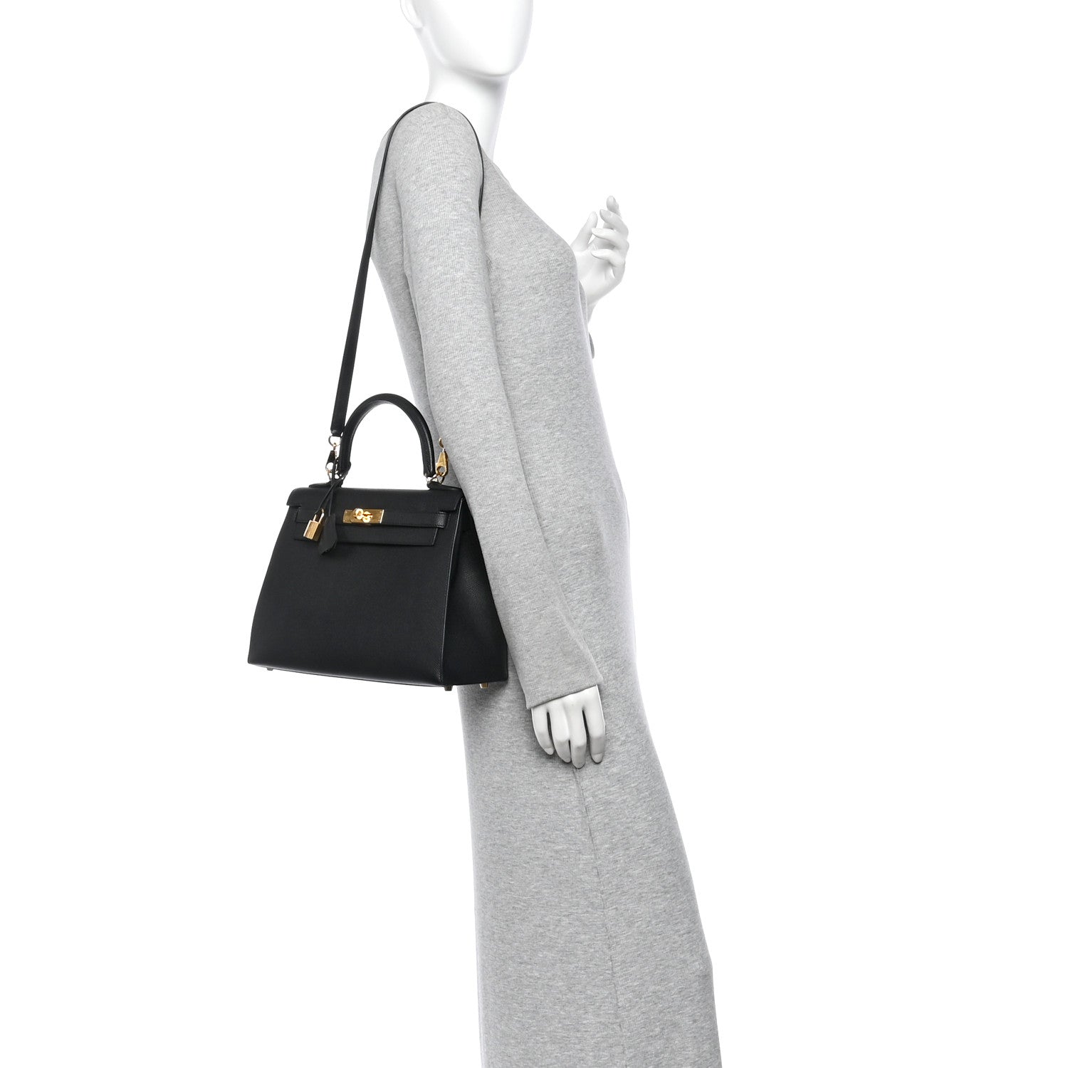 Hermes Epsom Kelly Sellier 28 Black 2 of 10