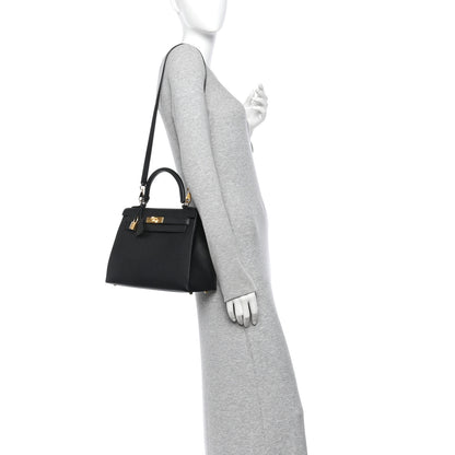 Hermes Epsom Kelly Sellier 28 Black 2 of 10