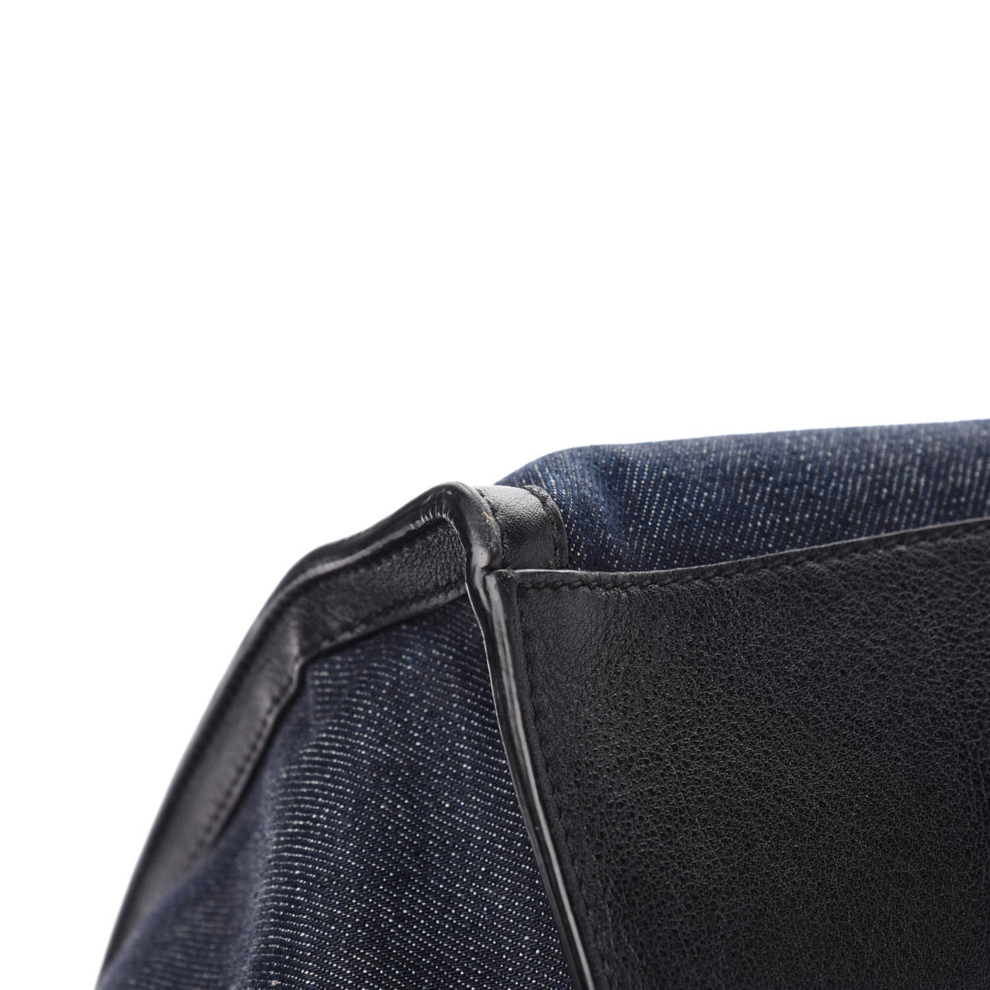 Smooth Calfskin Denim Medium Trapeze Blue
