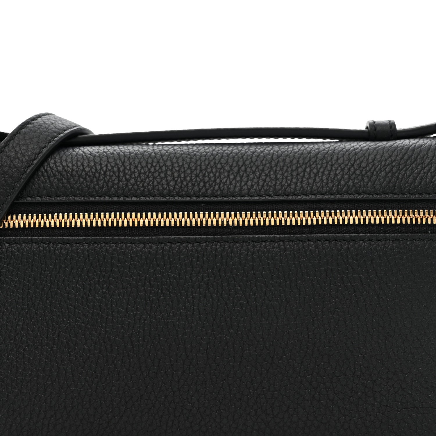 Loro Piana Grained Calfskin L19 Extra Pocket Pouch Black 7 of 9