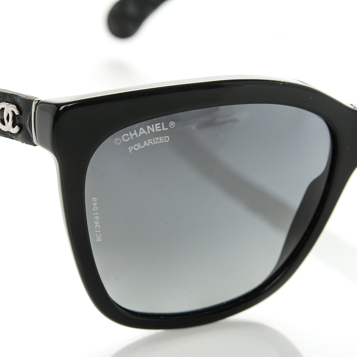 Chanel Acetate Quilted Polarized Butterfly CC Sunglasses 5288-Q Black 8 of 8