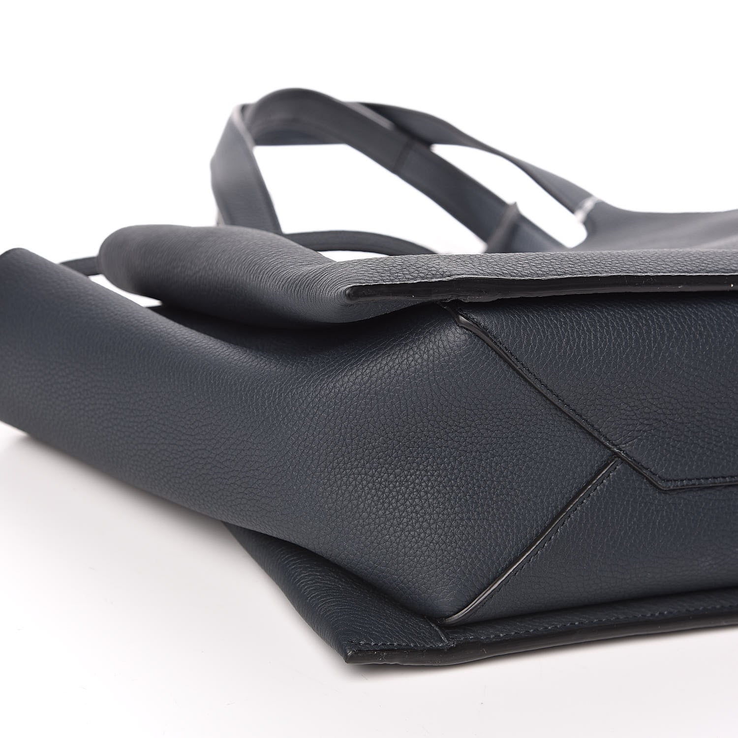 Celine Baby Grained Calfskin Medium Tri-Fold Bag Dark Sea 8 of 10