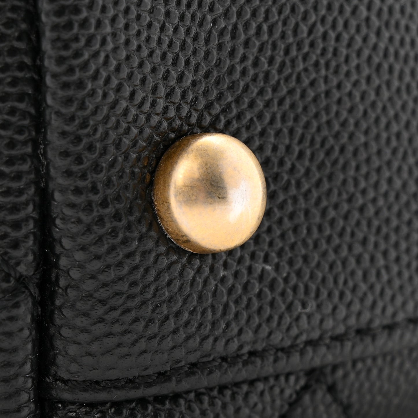 Caviar Quilted Small Coco Handle Flap Black