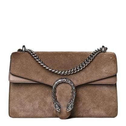 Gucci Suede Small Dionysus Shoulder Bag Taupe 1 of 17