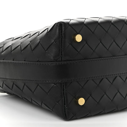 Bottega Veneta Calfskin Nappa Intrecciato Candy Wallace Black 9 of 10