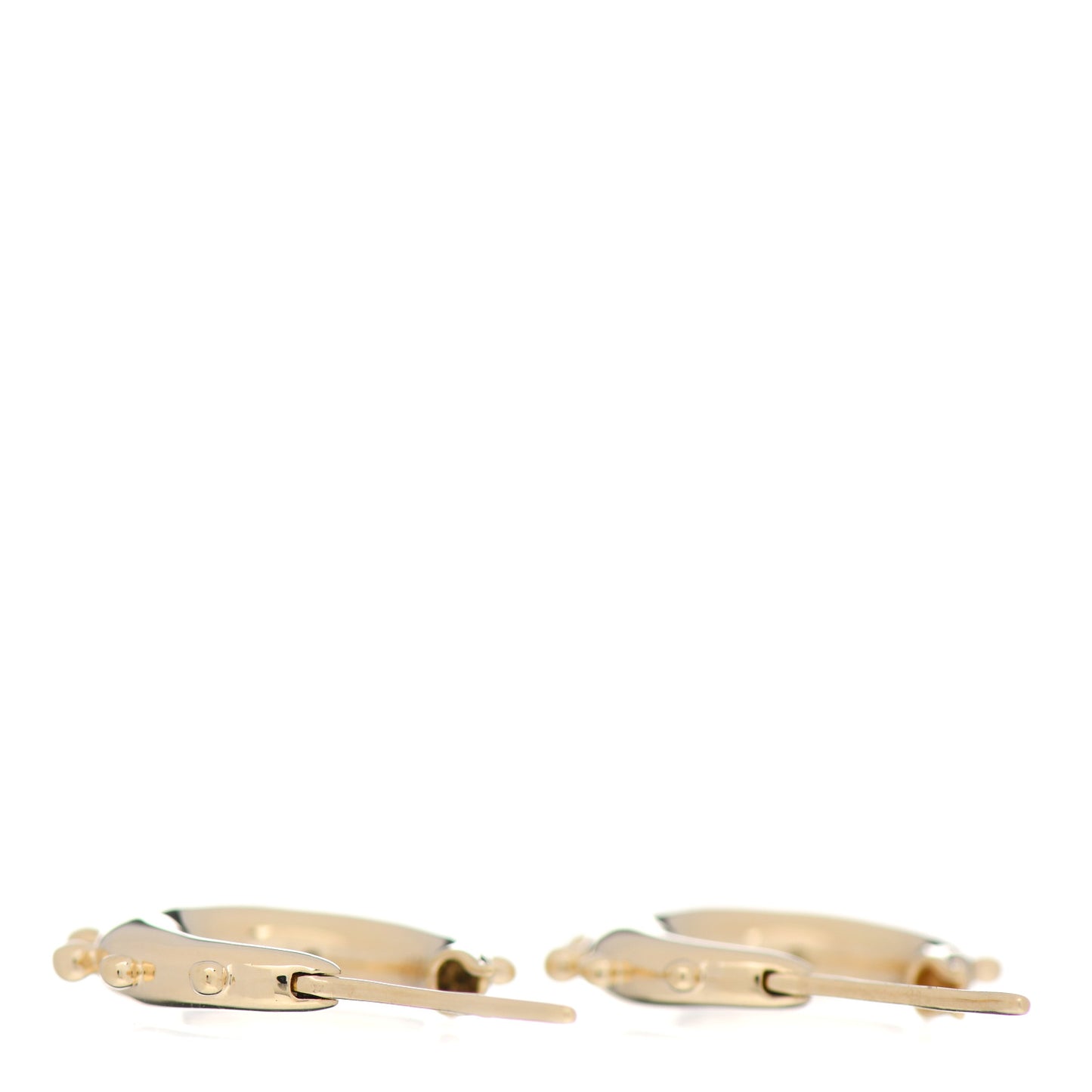 18K Yellow Gold Yoga Hoop Earrings