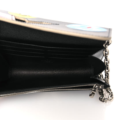 Louis Vuitton Epi World Tour Twist Chain Wallet Black 5 of 10