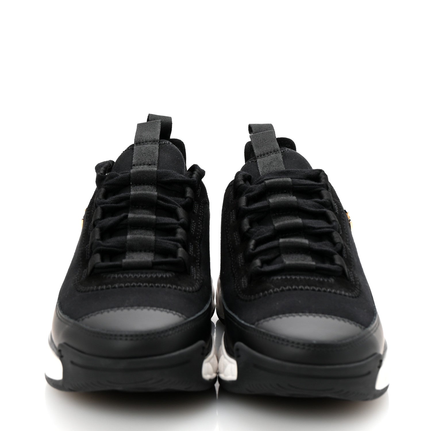 Chanel Velvet Calfskin Mixed Fibers CC Sneakers 35.5 Black 3 of 10