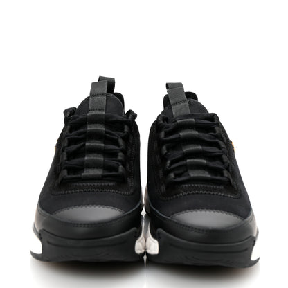Chanel Velvet Calfskin Mixed Fibers CC Sneakers 35.5 Black 3 of 10