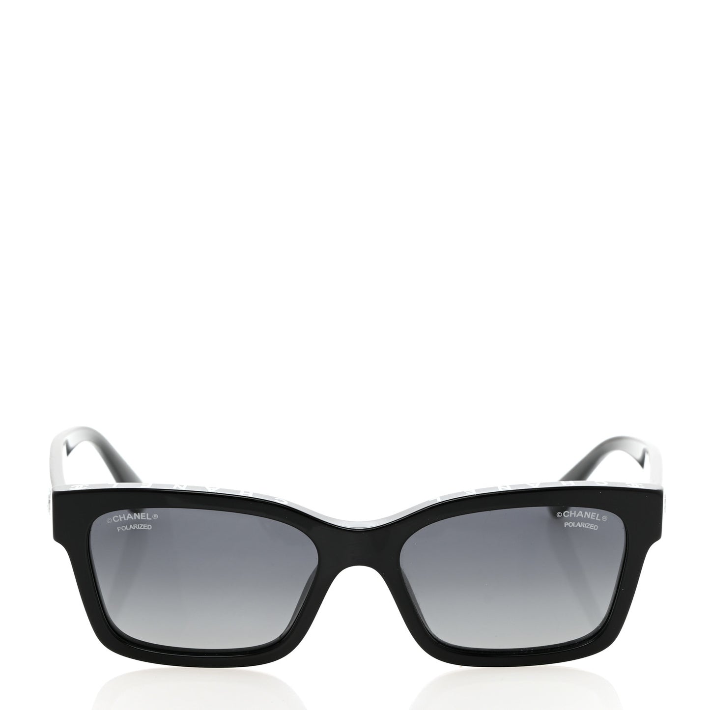 Acetate Square Sunglasses 5417 Black Black