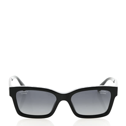 Chanel Acetate Square Sunglasses 5417 Black Black 2 of 8