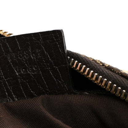 Gucci Monogram Medium Horsebit Chain Hobo Dark Brown 7 of 11