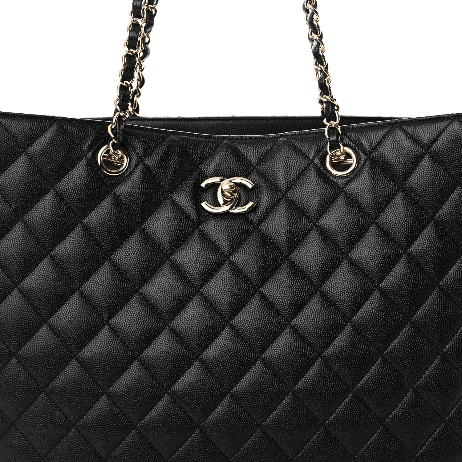 Chanel Caviar Quilted Large Shopping Tote Black 8 of 11