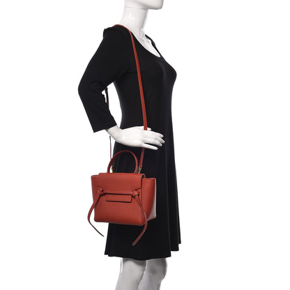 Celine Grained Calfskin Nano Belt Bag Terracotta 2 of 9