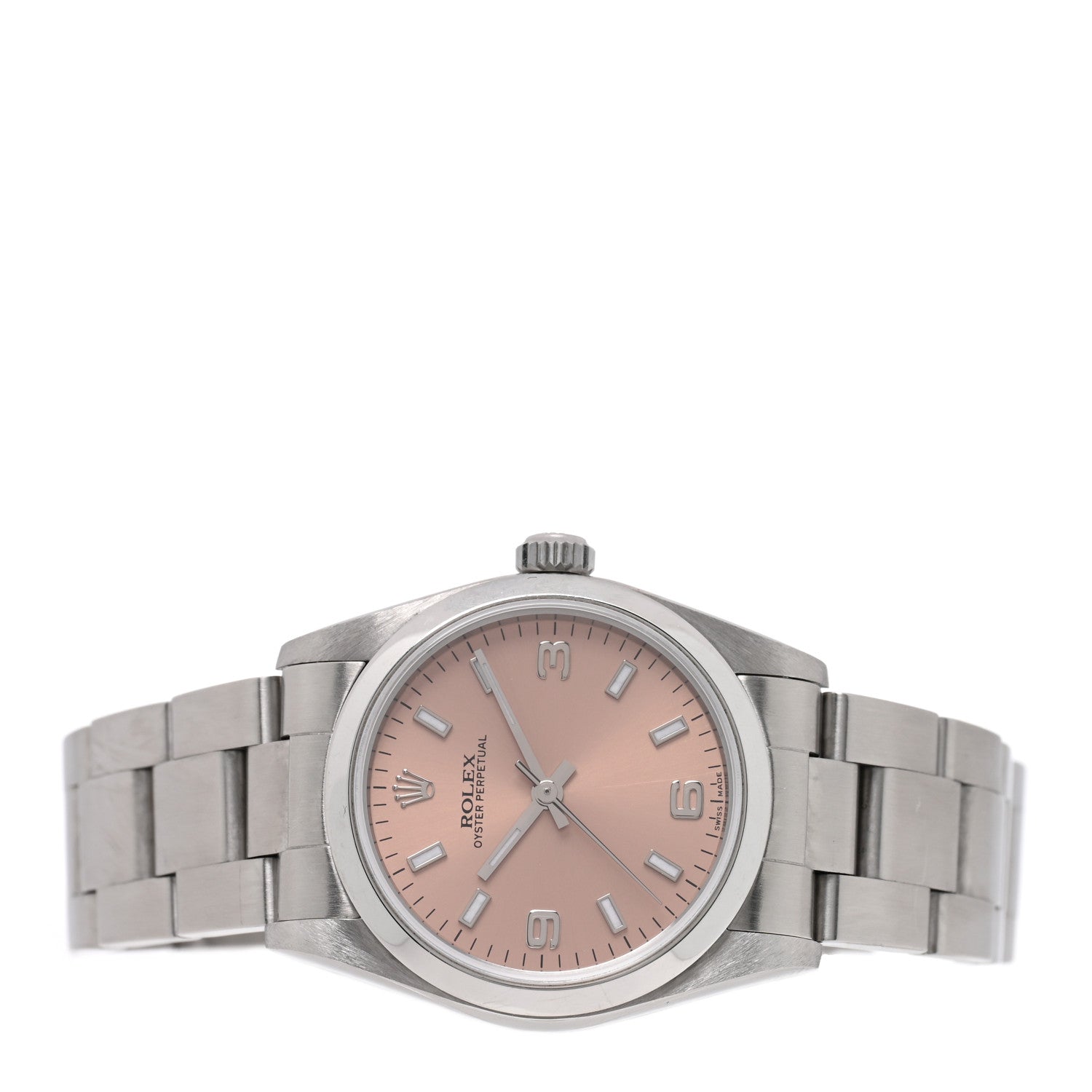 Rolex Stainless Steel 31mm Oyster Perpetual Watch Pink 77080 2 of 4