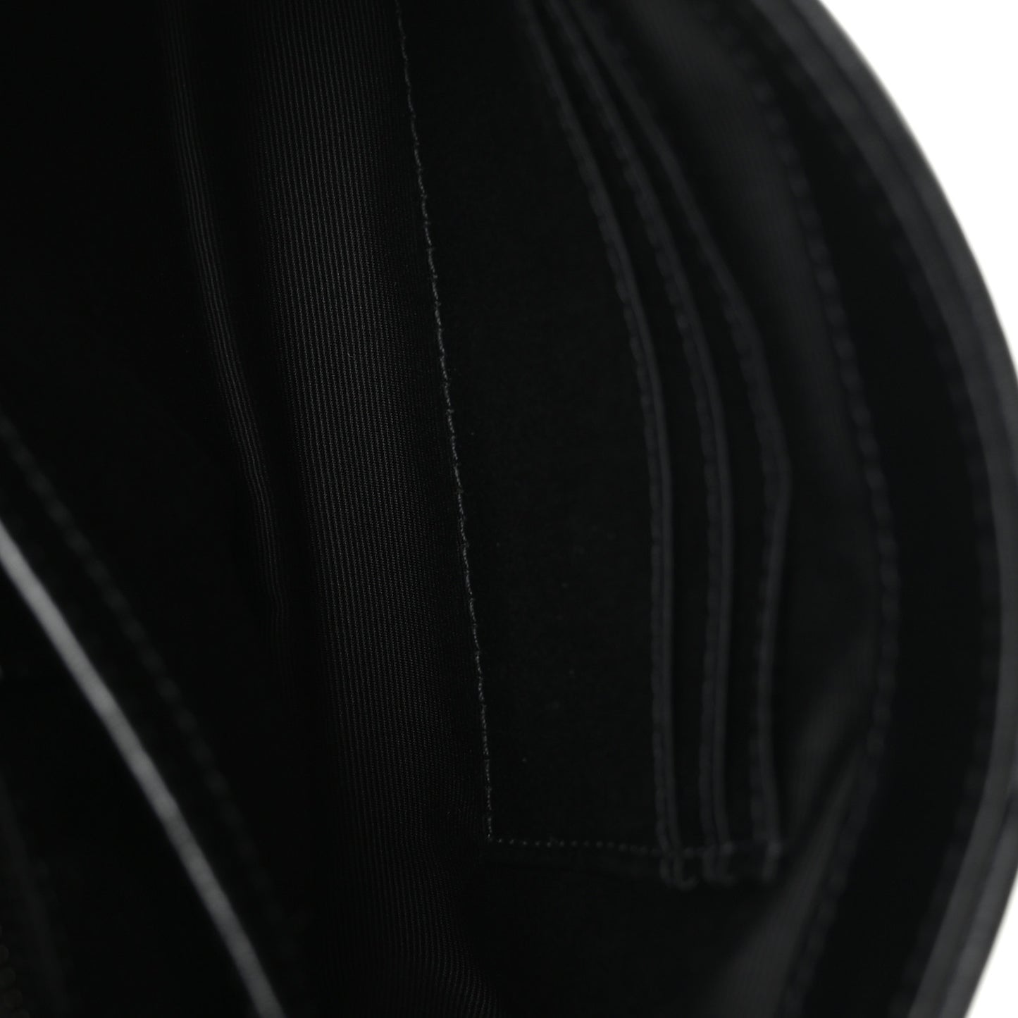 Calfskin Y Quilted Monogram Monochrome Toy Loulou Crossbody Bag Black