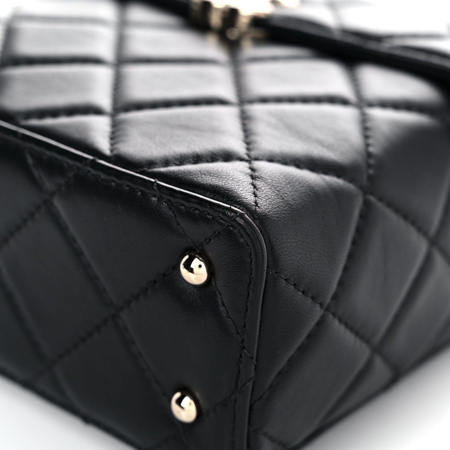 Chanel Lambskin Quilted Small Box Bag Black 8 of 14
