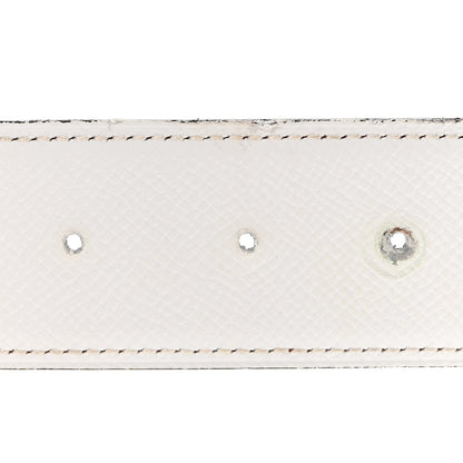 Hermes Epsom 38mm H Belt 110 Bleu Indigo White Orange 5 of 6