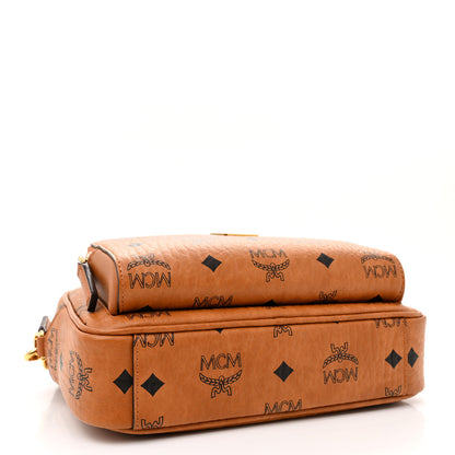 MCM Visetos Monogram Small Aren Crossbody Cognac 4 of 14