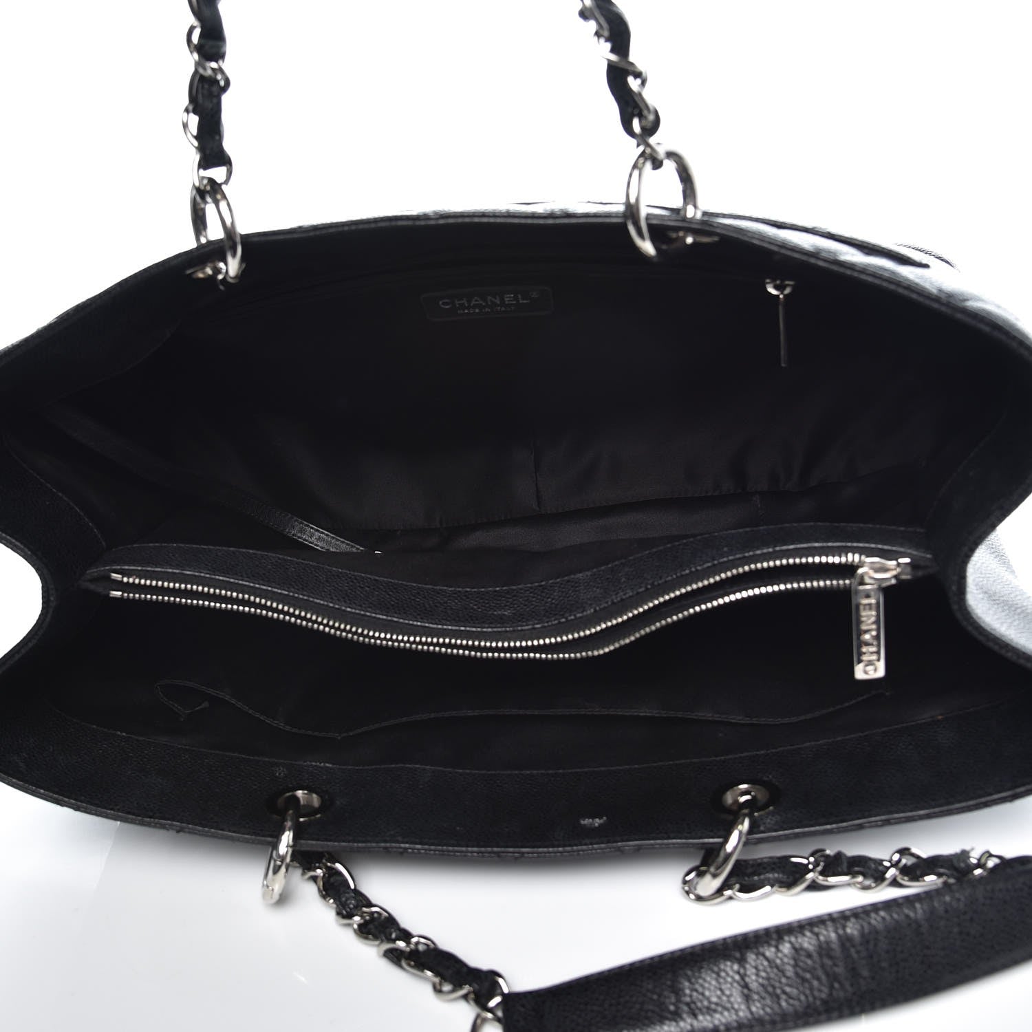 Chanel Caviar Quilted XL Grand Shopping Tote GST Black 5 of 20