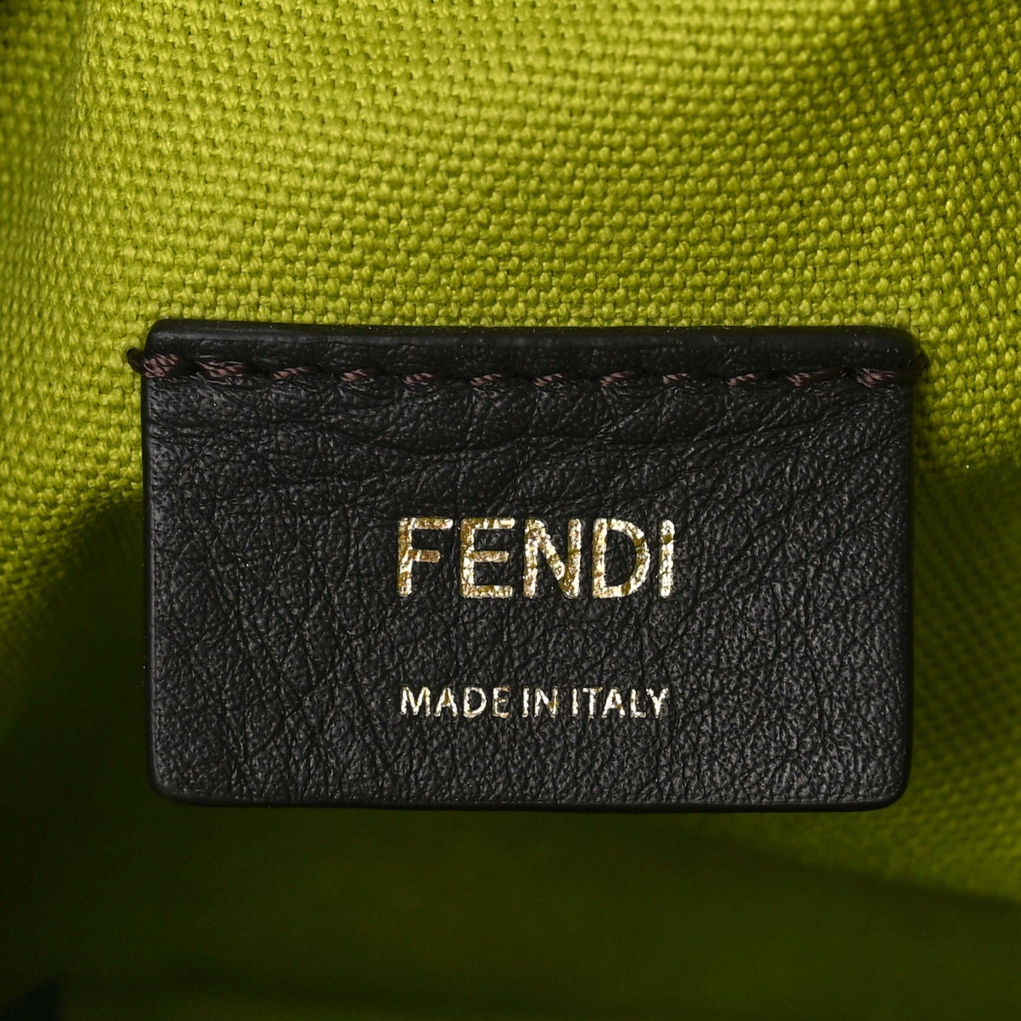 Canvas Nappa F is Fendi FF Embroidered Mini Mon Tresor Bucket Bag Wasabi