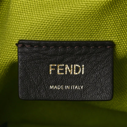 Fendi Canvas Nappa F is Fendi FF Embroidered Mini Mon Tresor Bucket Bag Wasabi 6 of 8