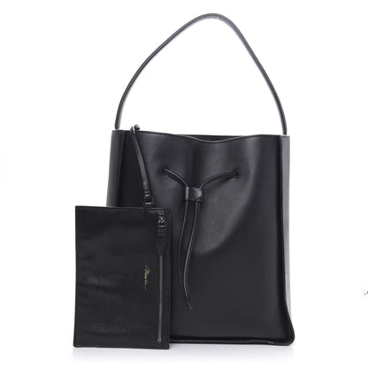 3.1 Phillip Lim 3.1 Smooth Calfskin Large Soleil Bucket Bag Black 1 of 11