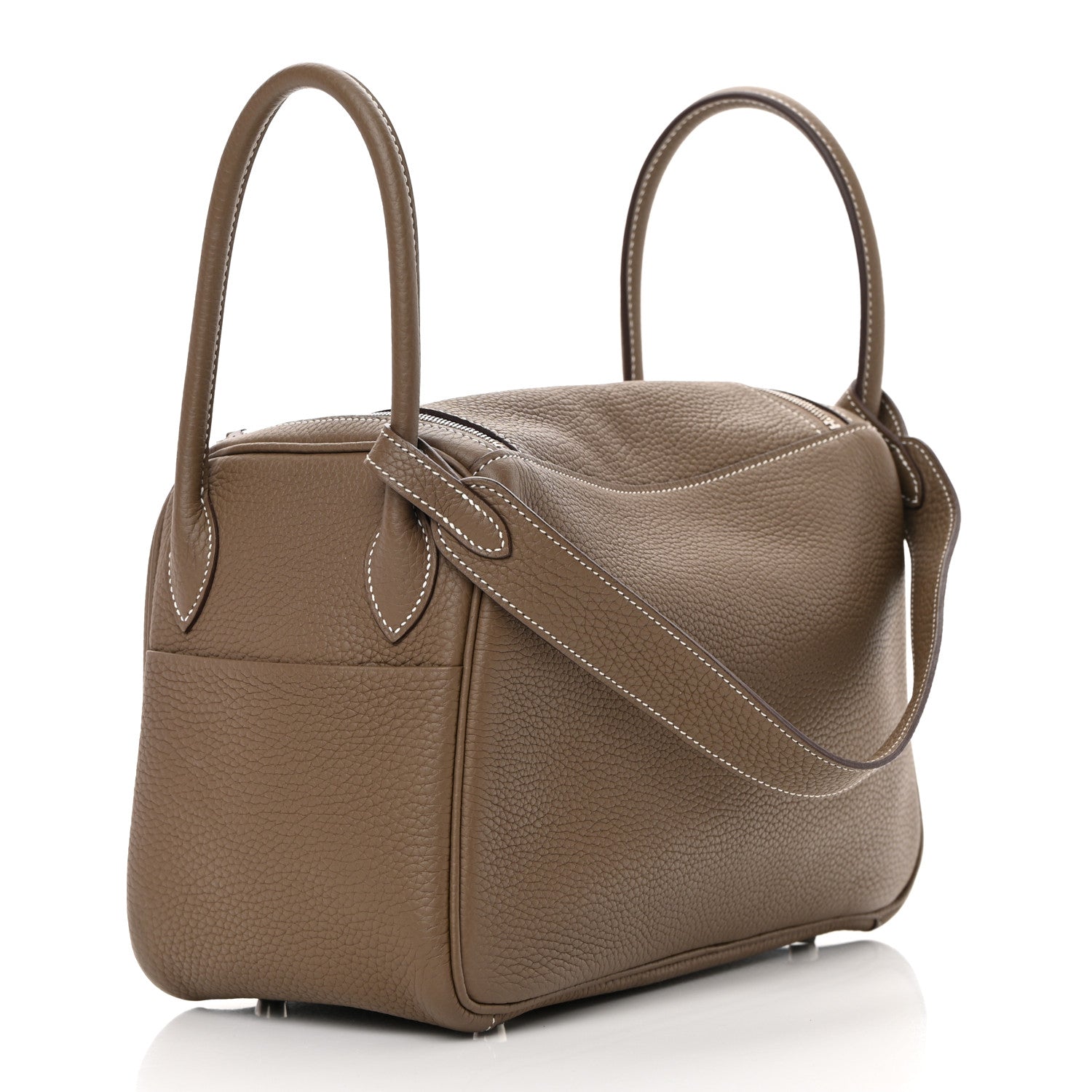 Hermes Taurillon Clemence Lindy 26 Etoupe 3 of 13