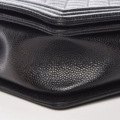 Chanel Caviar Quilted New Medium Boy Flap Black 8 of 10
