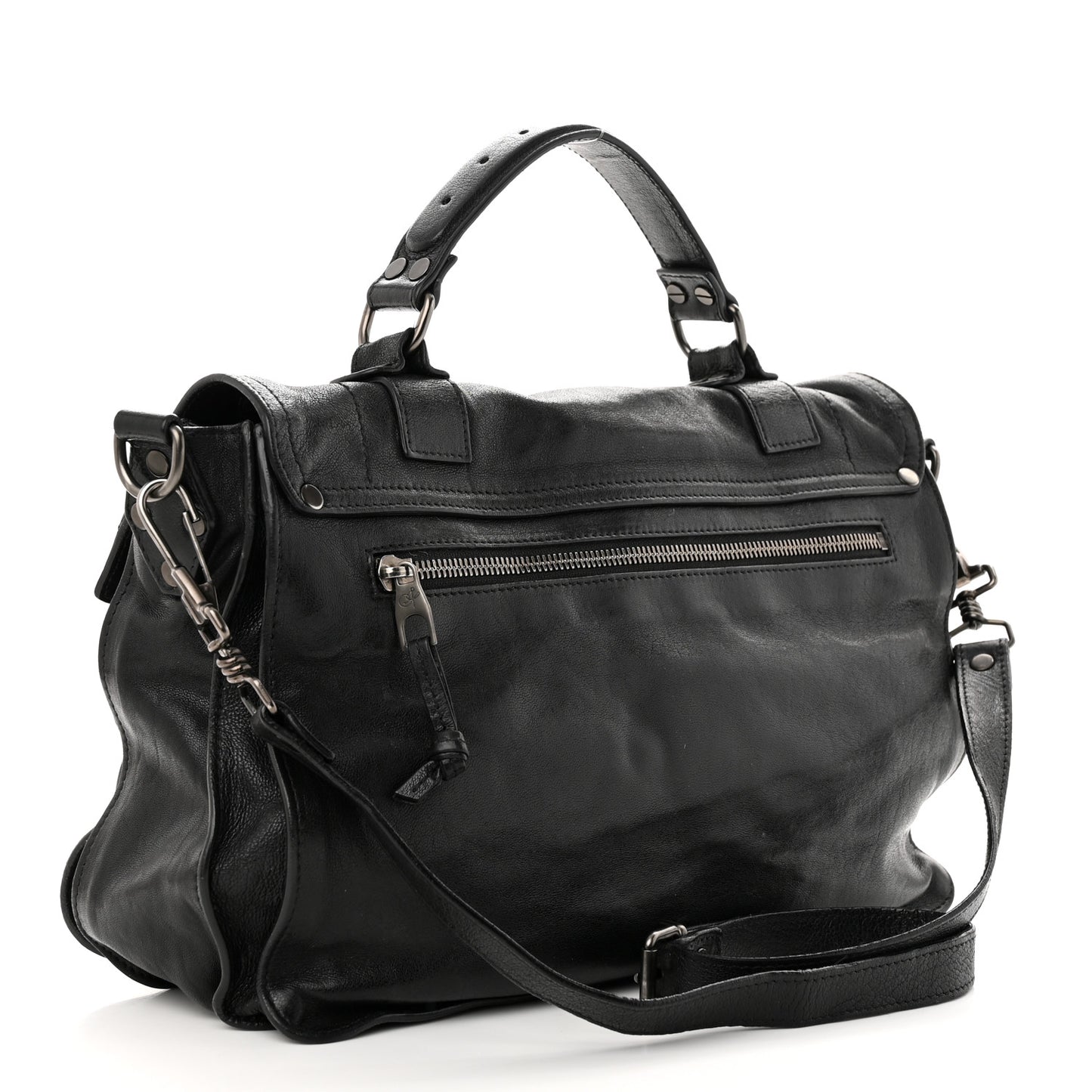 Lambskin Medium PS1 Satchel Black