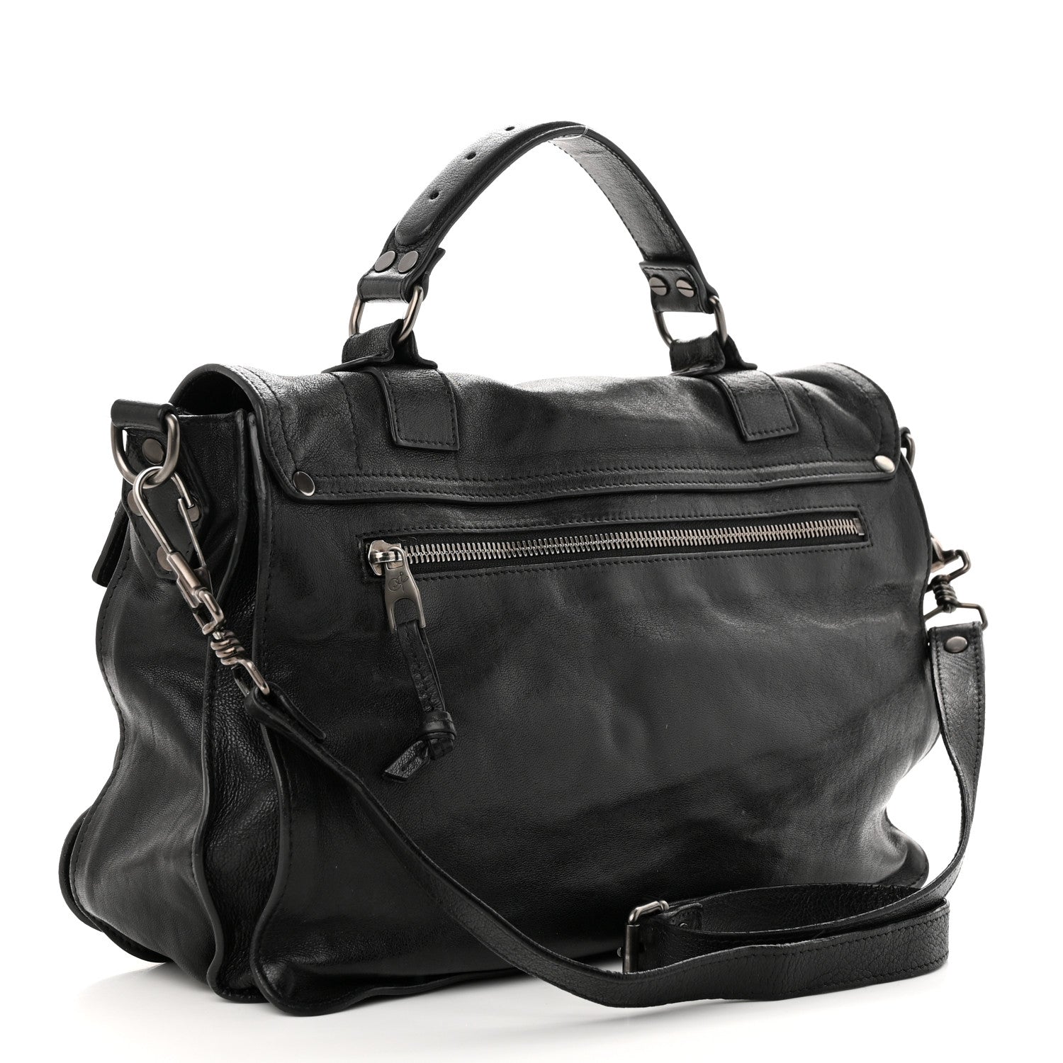 Proenza Schouler Lambskin Medium PS1 Satchel Black 3 of 11
