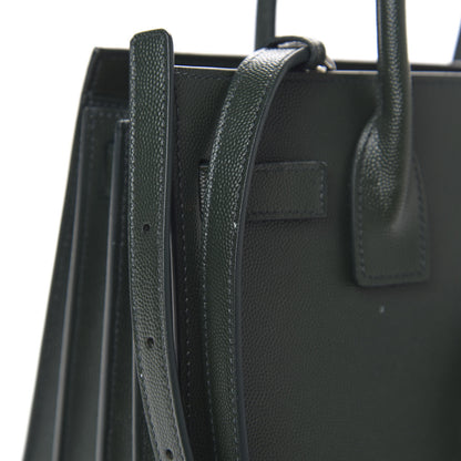 Saint Laurent Grained Calfskin Baby Sac De Jour Vert Fonce 10 of 11