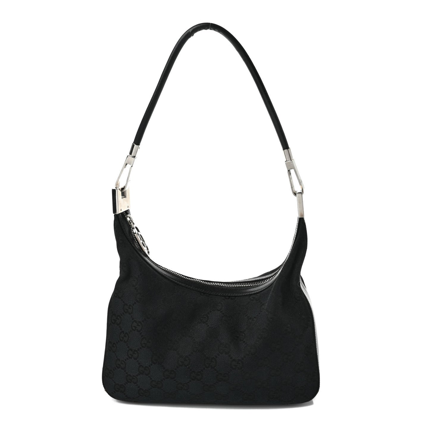 Monogram GG Clasp Hobo Black