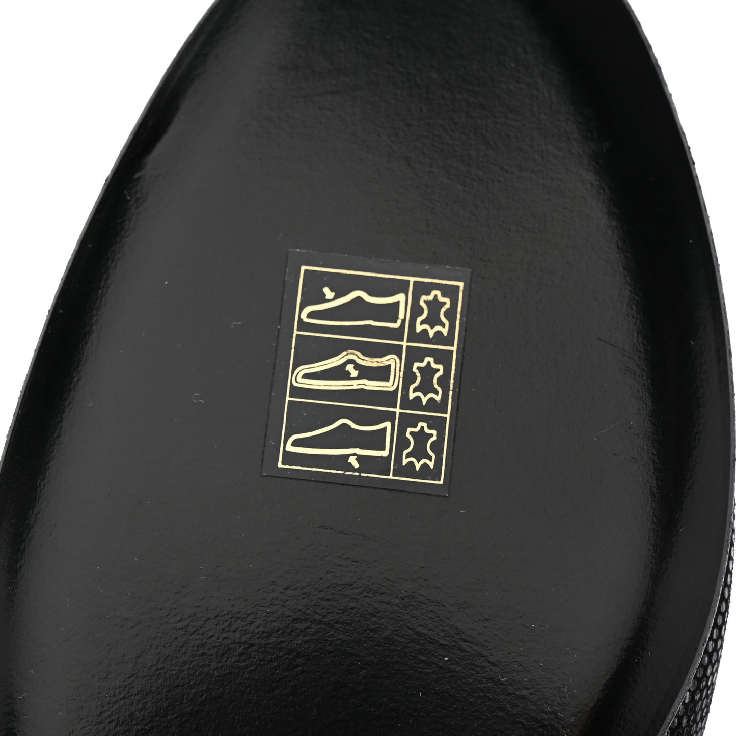 Fantasy Goatskin Patent Calfskin Crystal Cap Toe CC Ballerina Flats 39 Black
