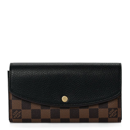 Louis Vuitton Damier Ebene Normandy Wallet Black 1 of 7