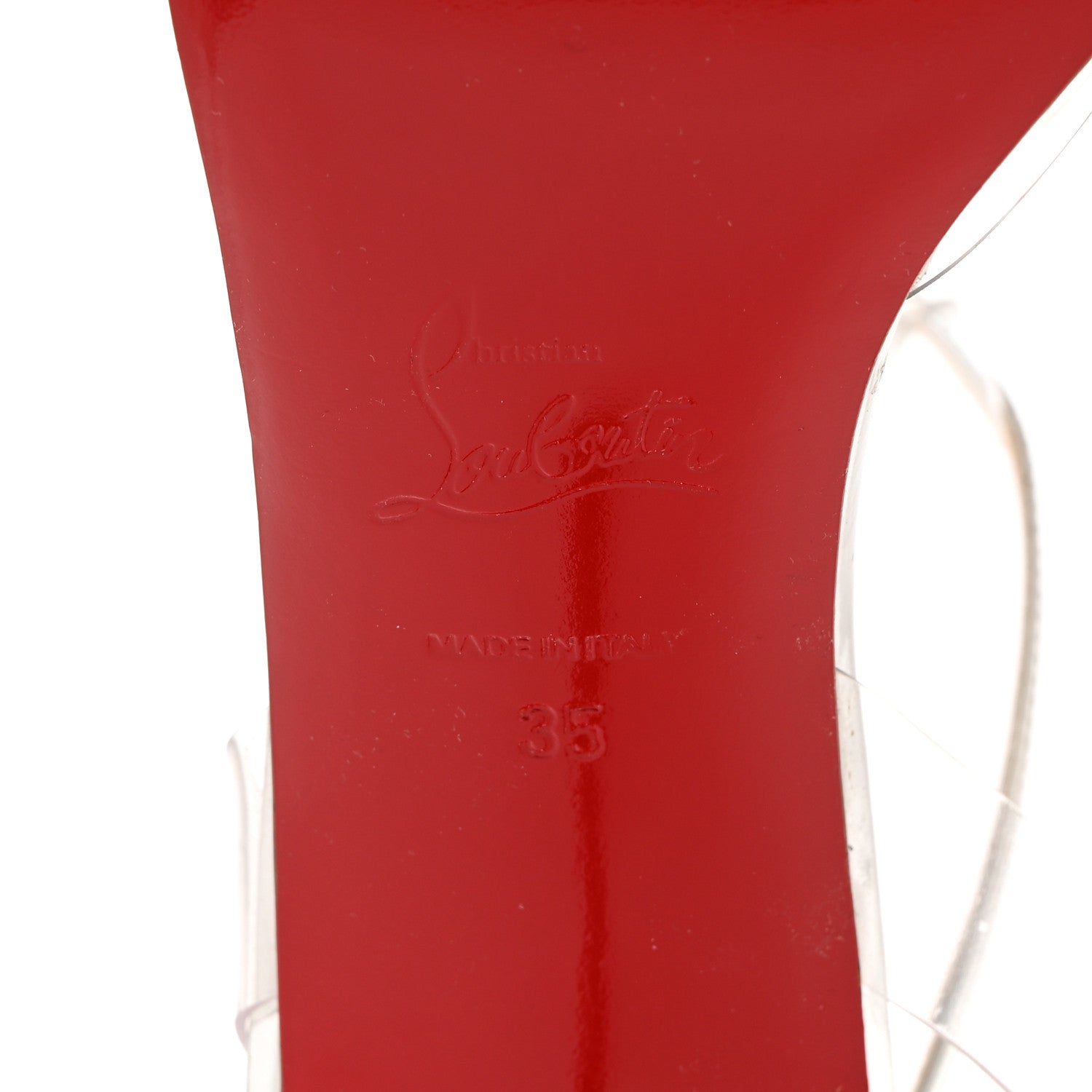 Christian Louboutin PVC Specchio Spikoo 70 Pumps 35 Light Gold 7 of 10