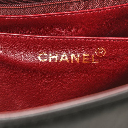 Chanel Lambskin Vertical Quilt Jumbo Single Flap Black 6 of 19
