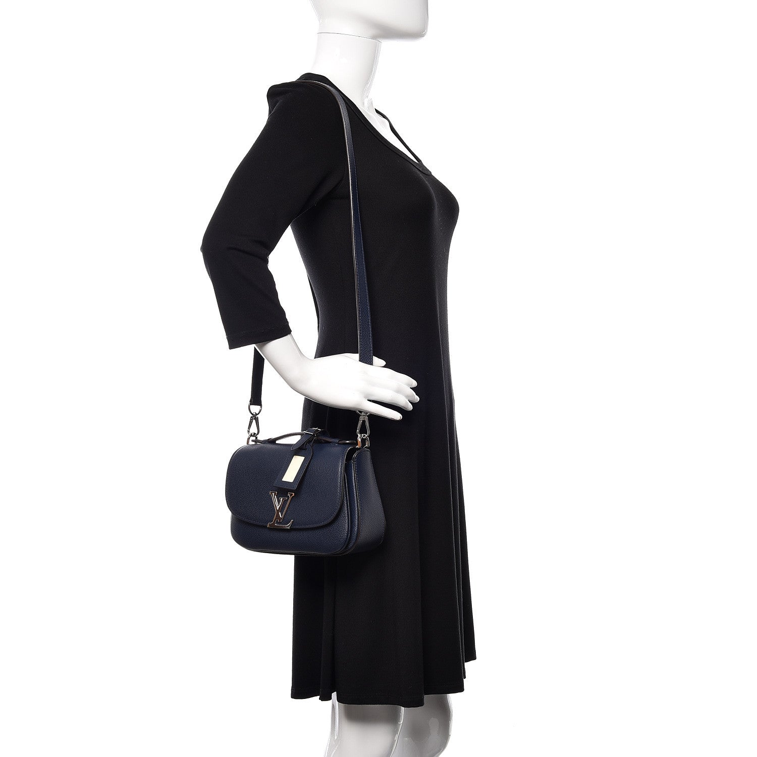 Louis Vuitton Grained Calfskin Vivienne NM Blue Marine 2 of 9