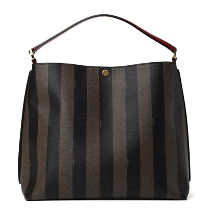 Fendi Pequin Spalmati Vitello Flamingo Hobo Bag Tobacco 1 of 4