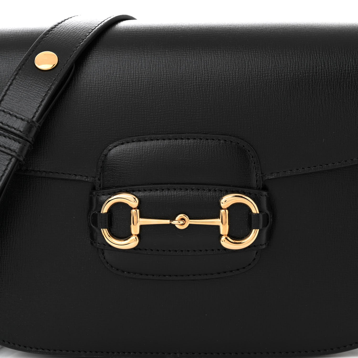 Gucci Azalea Calfskin Horsebit 1955 Shoulder Bag Black 7 of 10