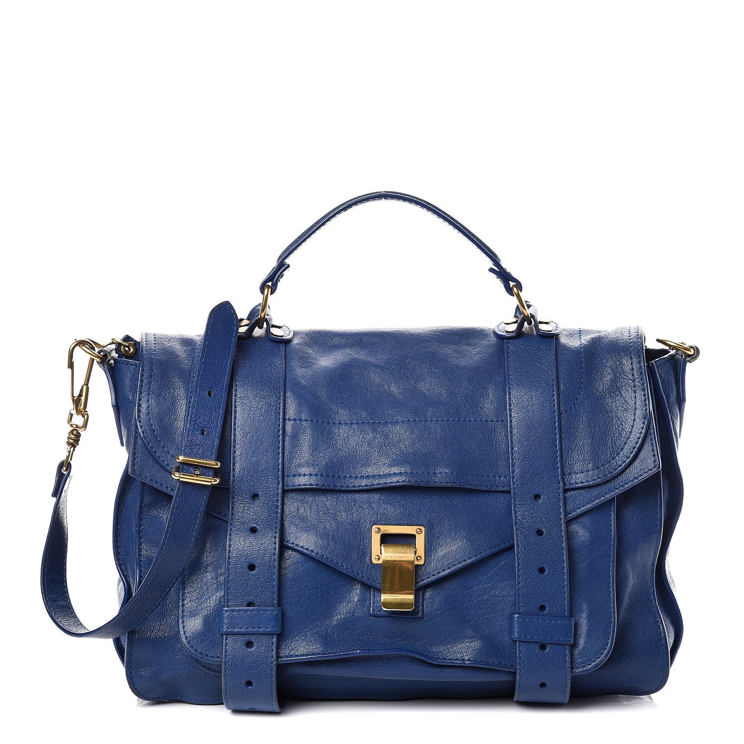 Proenza Schouler Lambskin Medium PS1 Satchel Royal Blue 1 of 22