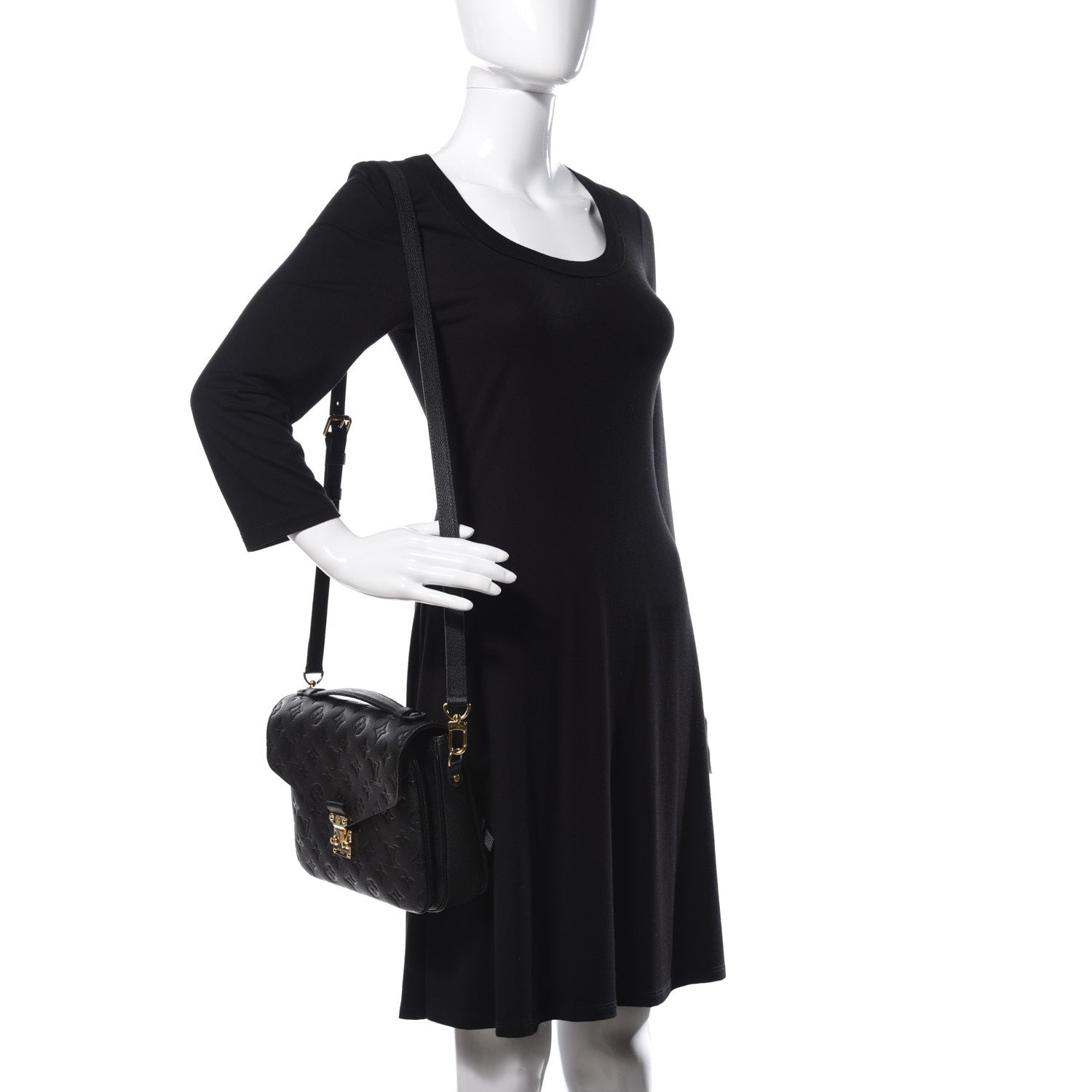 Louis Vuitton Empreinte Pochette Metis Black 2 of 9