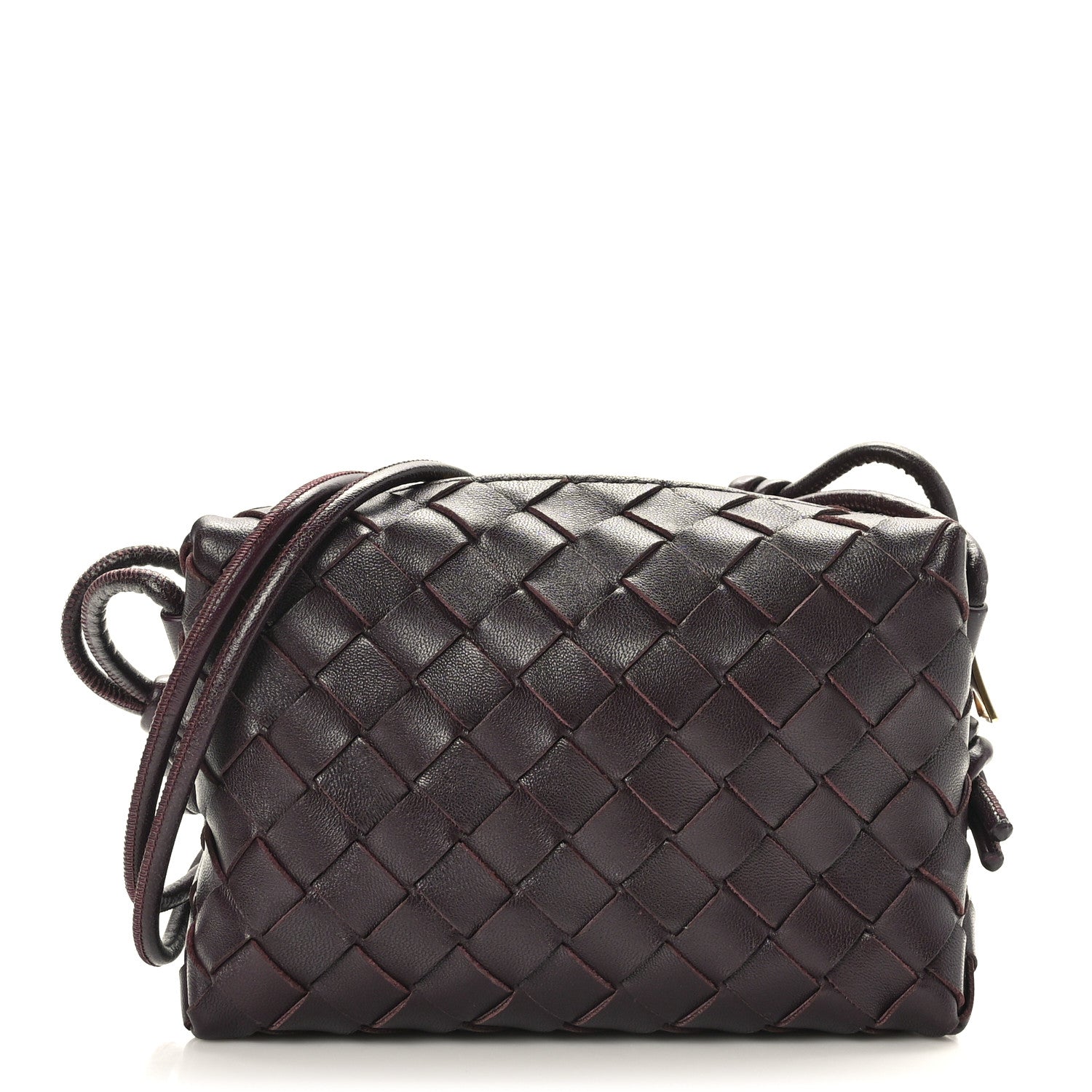 Bottega Veneta Nappa Intrecciato Mini Loop Camera Bag Grape 1 of 8