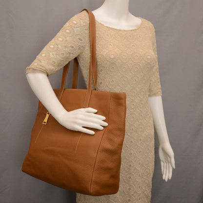 Prada Vitello Daino Large Tote Caramel 2 of 8