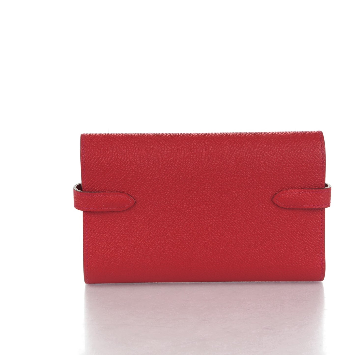 Epsom Kelly Medium Wallet Rouge Casaque